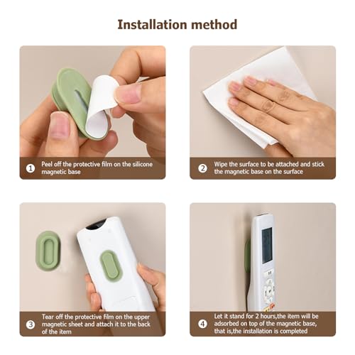 Eco-Friendly XYOFUN Magnetic Remote Control Holder Wall Mount - 4 Set