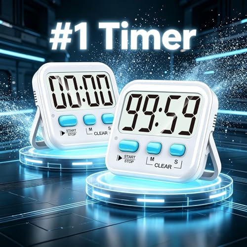 Smart Home Antonki 2 Pack Digital Timer for Kids, Magnetic Countdown Essentials