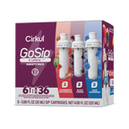 Vitamin-Infused GoSip 6-Pack Variety Pack CB6Q - Zero-Calorie Multi-Flavor Sip Pods for Water Bottle - Default Title