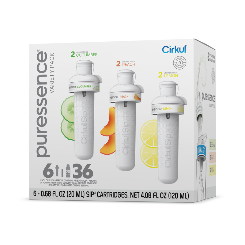 Zero-Calorie Puressence 6-Pack Variety Pack 3T3F - Vitamin-Infused Natural Refreshing Flavor Core - Default Title