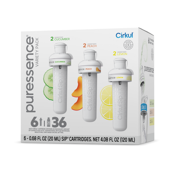 Zero-Calorie Puressence 6-Pack Variety Pack 3T3F - Vitamin-Infused Natural Refreshing Flavor Core - Default Title
