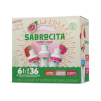 Natural Fruit Flavored Sabrocita 6-Pack Variety Pack E8JI - Zero-Calorie Multi-Flavor Sip Pods for Water Bottle - Default Title