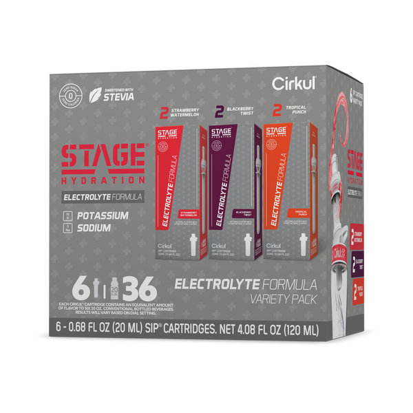 Vitamin-Infused Stage 6-Pack Variety Pack 4ZSP - Zero-Calorie Multi-Flavor Sip Pods for Water Bottle - Default Title