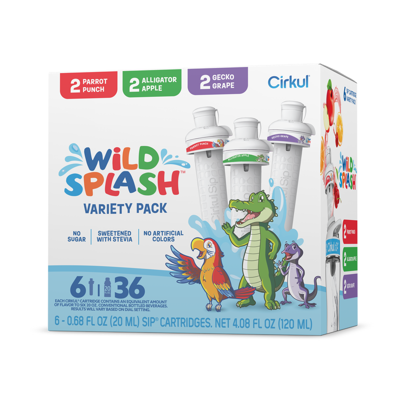 Zero-Calorie Wild Splash 6-Pack Variety Pack 2TB7 - Zero-Calorie Multi-Flavor Sip Pods for Water Bottle - Default Title