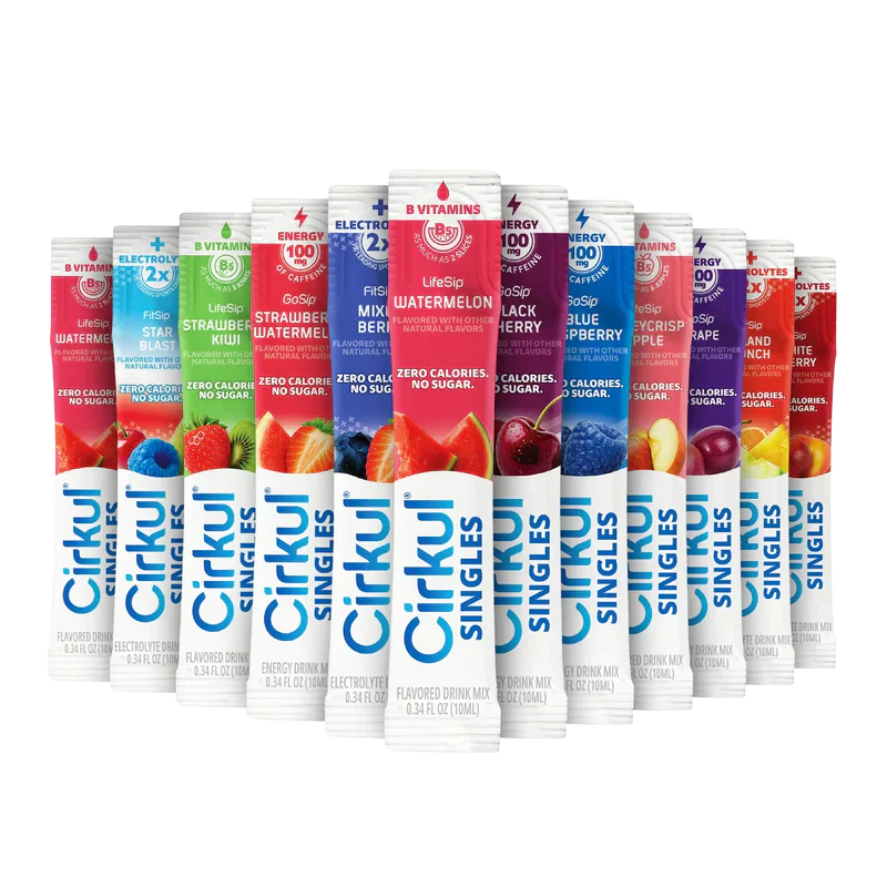 Zero-Calorie 24-Pack  Singles Variety Bundle GXPG - Sugar-Free Fruit Flavor Cartridge Refill - Default Title