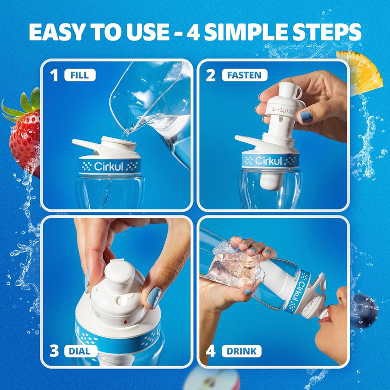 Sugar-Free LifeSip 6-Pack Variety Pack PN3A - Electrolyte Hydration Enhanced Taste Cartridges Detail