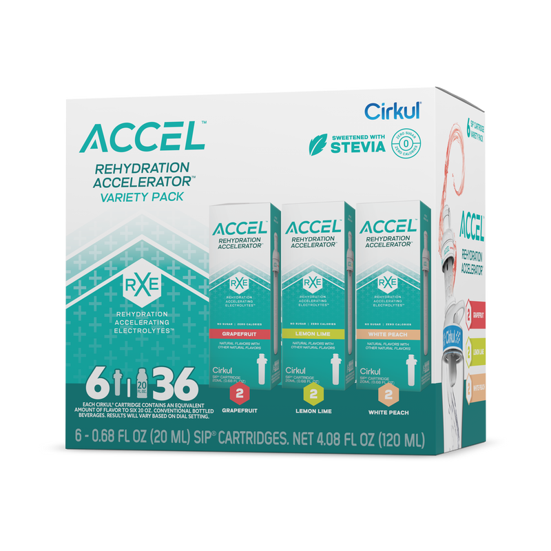 Natural Fruit Flavored Accel 6-Pack Variety Pack IZ9I - Zero-Calorie Multi-Flavor Sip Pods for Water Bottle - Default Title