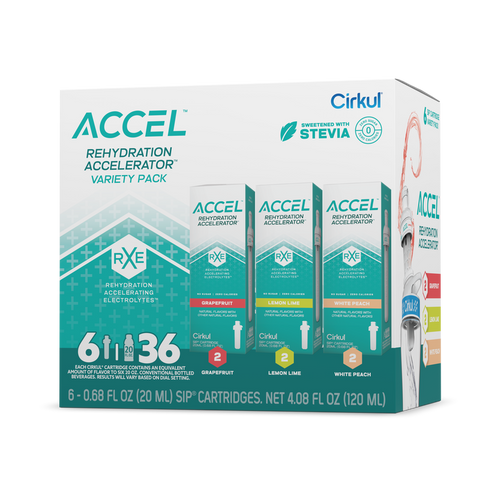 Natural Fruit Flavored Accel 6-Pack Variety Pack IZ9I - Zero-Calorie Multi-Flavor Sip Pods for Water Bottle - Default Title
