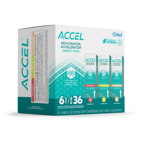 Natural Fruit Flavored Accel 6-Pack Variety Pack IZ9I - Zero-Calorie Multi-Flavor Sip Pods for Water Bottle Detail