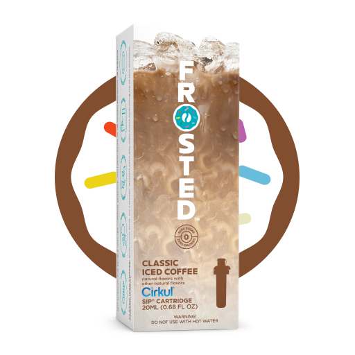 Zero-Calorie Frosted Classic Iced Coffee Q1R3 - Zero-Calorie Multi-Flavor Sip Pods for Water Bottle - Default Title