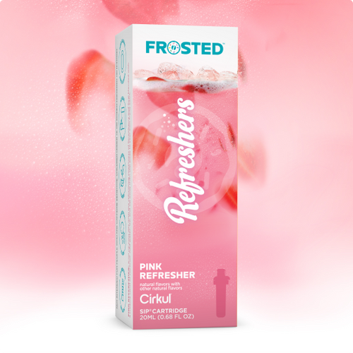 Natural Fruit Flavored Frosted Pink Refresher XVWE - Vitamin-Infused Natural Refreshing Flavor Core - Default Title