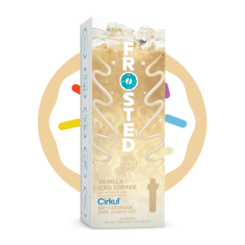 Natural Fruit Flavored Frosted Vanilla Iced Coffee A096 - Vitamin-Infused Natural Refreshing Flavor Core - Default Title