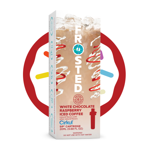 Natural Fruit Flavored Frosted White Chocolate Raspberry Iced Coffee 8KS5 - Vitamin-Infused Natural Refreshing Flavor Core - Default Title