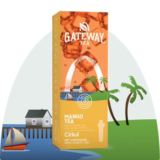 Refreshing Electrolyte Gateway Mango Tea AQB7 - Electrolyte Hydration Enhanced Taste Cartridges - Default Title