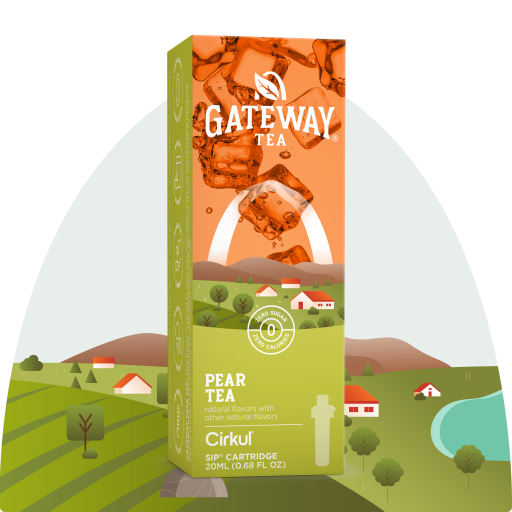 Zero-Calorie Gateway Pear Tea KXH2 - Sugar-Free Fruit Flavor Cartridge Refill - Default Title