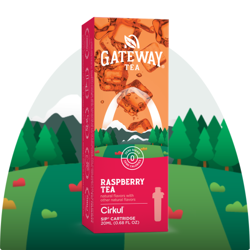 Zero-Calorie Gateway Raspberry Tea TVCT - Zero-Calorie Multi-Flavor Sip Pods for Water Bottle - Default Title