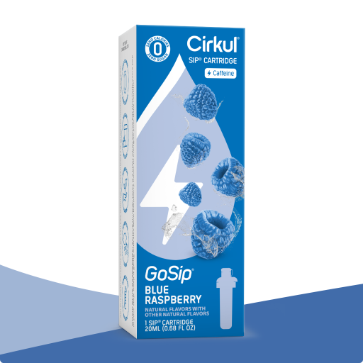 Sugar-Free GoSip Blue Raspberry H0T9 - Zero-Calorie Multi-Flavor Sip Pods for Water Bottle - Default Title