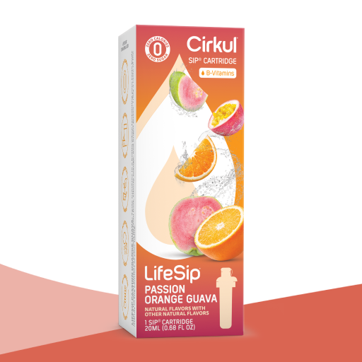 Natural Fruit Flavored LifeSip Passion Orange Guava 375X - Sugar-Free Fruit Flavor Cartridge Refill - Default Title