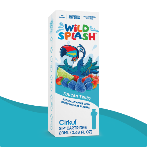 Refreshing Electrolyte Wild Splash Toucan Twist PF3X - Zero-Calorie Multi-Flavor Sip Pods for Water Bottle Detail